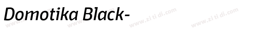 Domotika Black字体转换